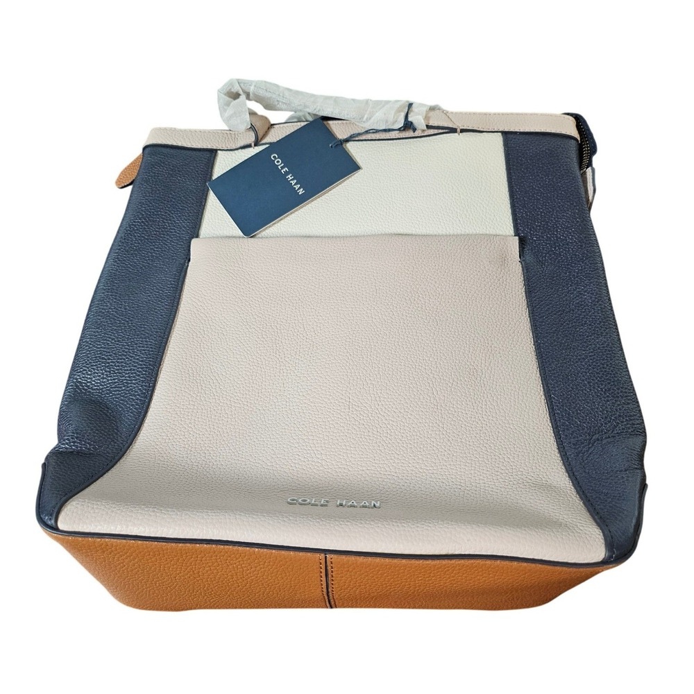Cole Haan Small Grand Ambition Backpack Womens Colorblock Leather Convertible - Picture 7 of 12
